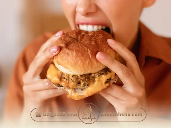 غذا خوردن پس از تزریق ژل به خط خنده